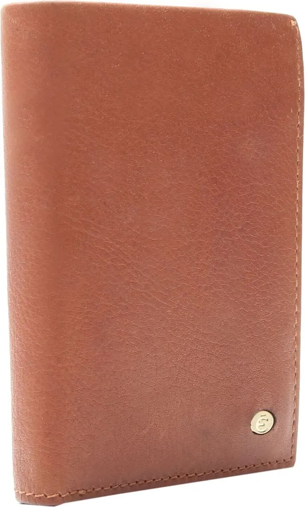 Esquire Chicago Wallet Compact Cognac - Porte-monnaie Cuir Brun de Qualité