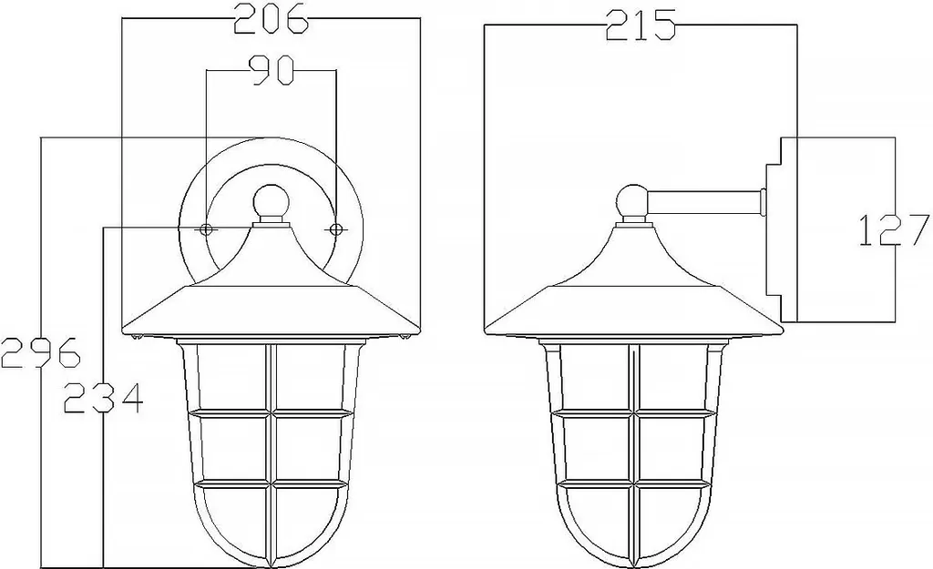 Éclairage extérieur design pour terrasse Elstead Marina Argent IP44
