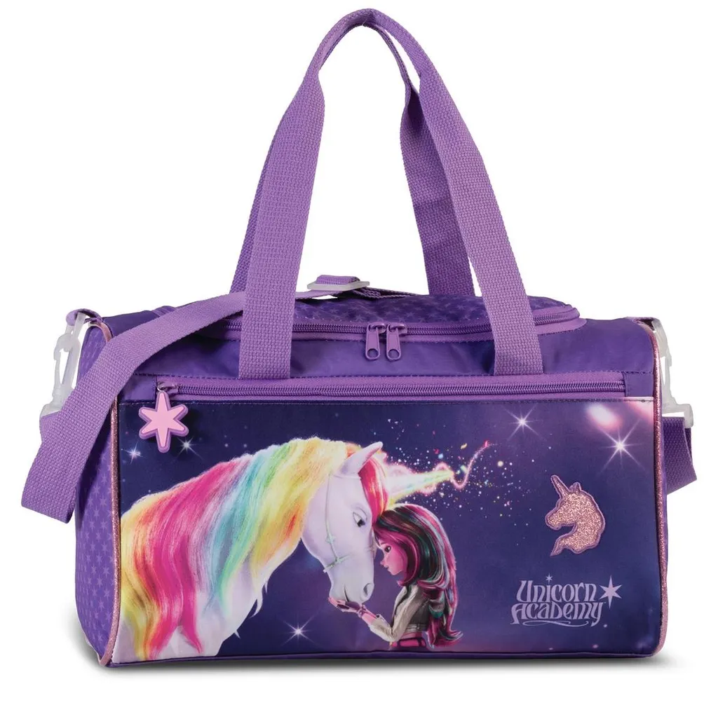Sac de sport Unicorn Academy enfant : fini le désordre avec ce sac lilas