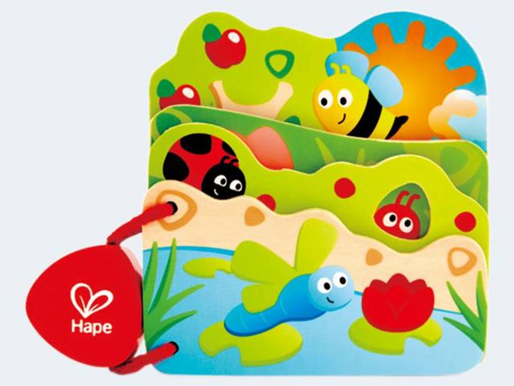 Hape Holz Babybuch Tiere - nachhaltiges Baby Spielzeug Buch