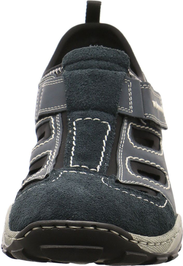 Rieker Herren Klett Halbschuh durchbrochen dunkelblau 44 Produktbild 68