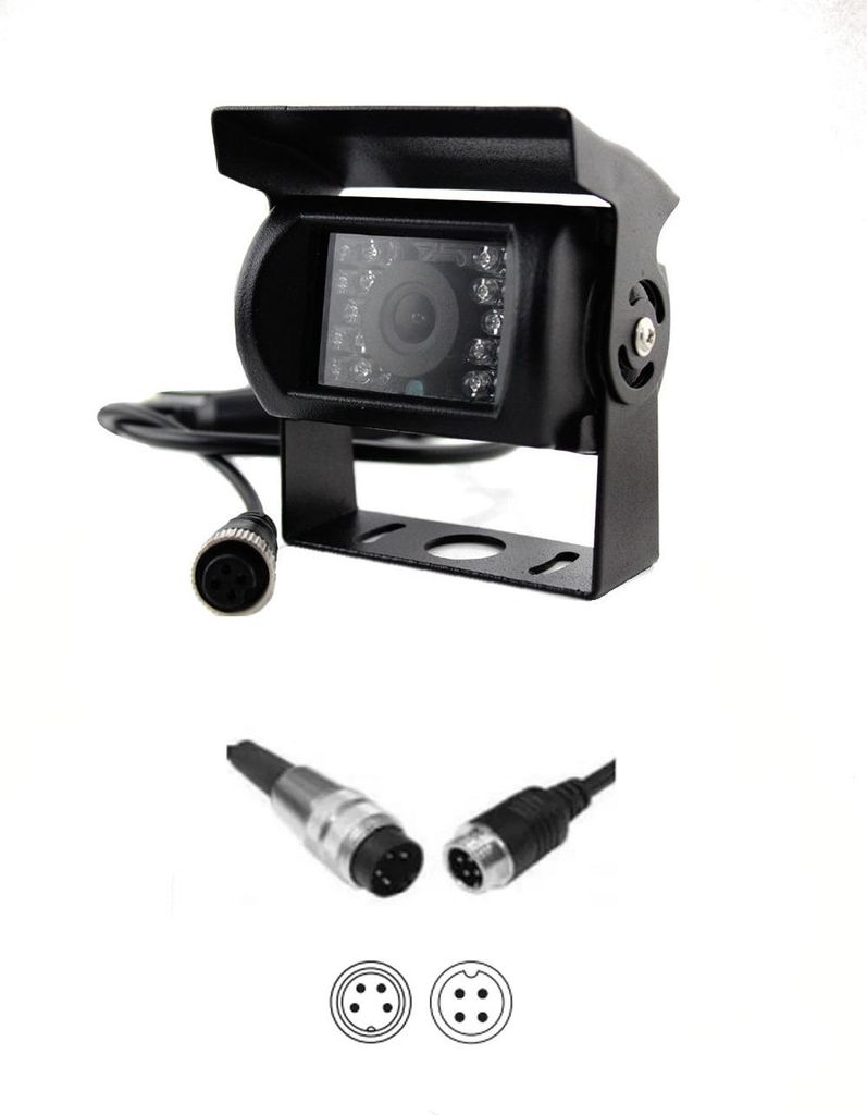 Rückfahrkamera + Kamera-Reduzieradapter für ORLACO SCANIA Produktbild 