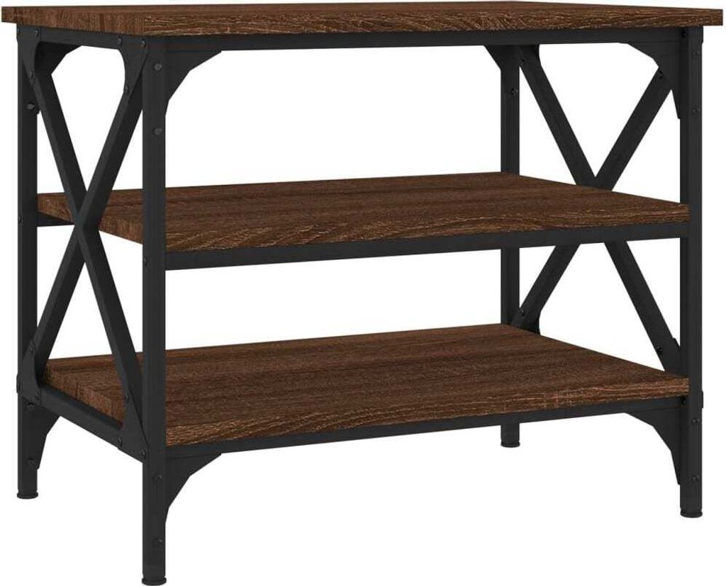Beistelltisch Braun Eichen-Optik 55x38x45 cm Holzwerkstoff
