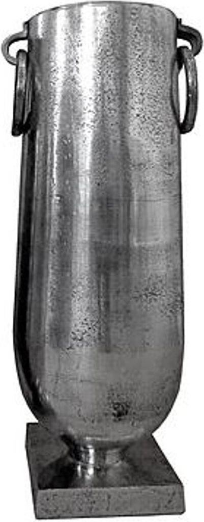 Casa Padrino Antik Stil Vase Aluminium Silber - Hotel Dekoration - Barock Blumengefäss Pflanzentopf