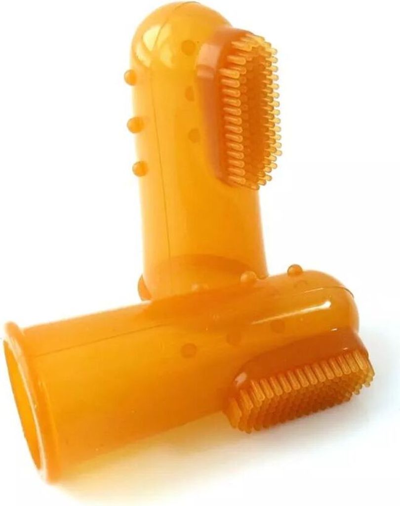 Superweiche Haustierzahnbürste 5,4cm Orange