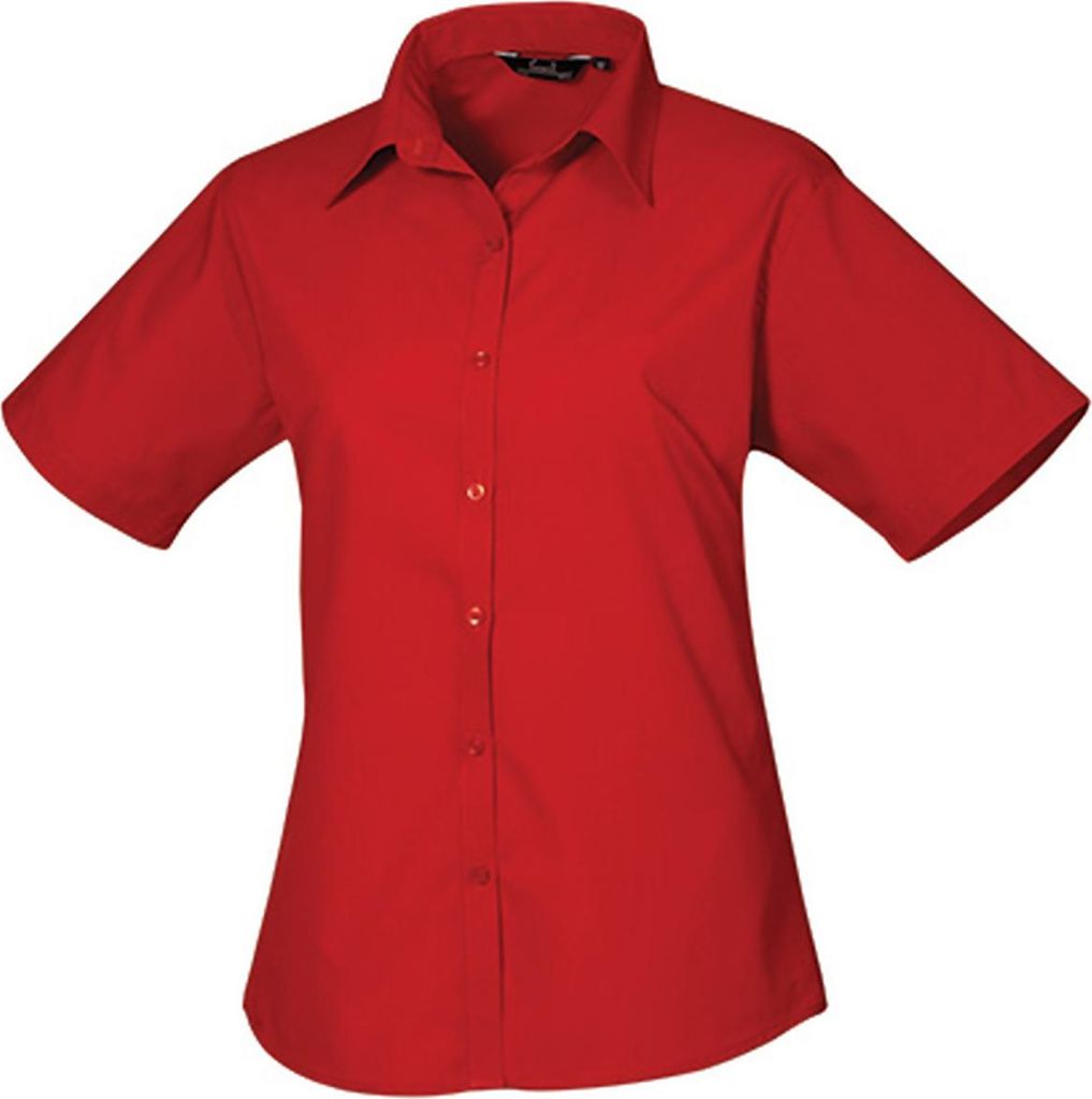 Premier Workwear Women ́s Poplin Short Sleeve Blouse