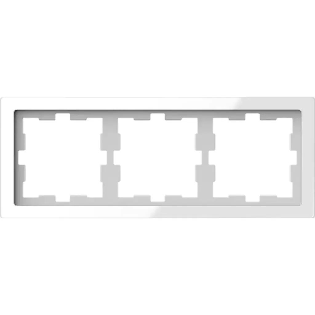 Merten MEG4030-6520 Cadre 3 Postes Blanc Cristal System Design Schneider