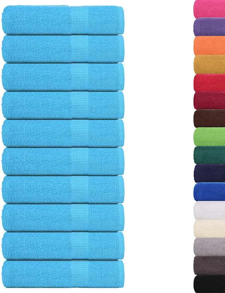 vidaXL Asciugamani 10 pz. FROGN turchese 50x100 cm 100 % cotone
