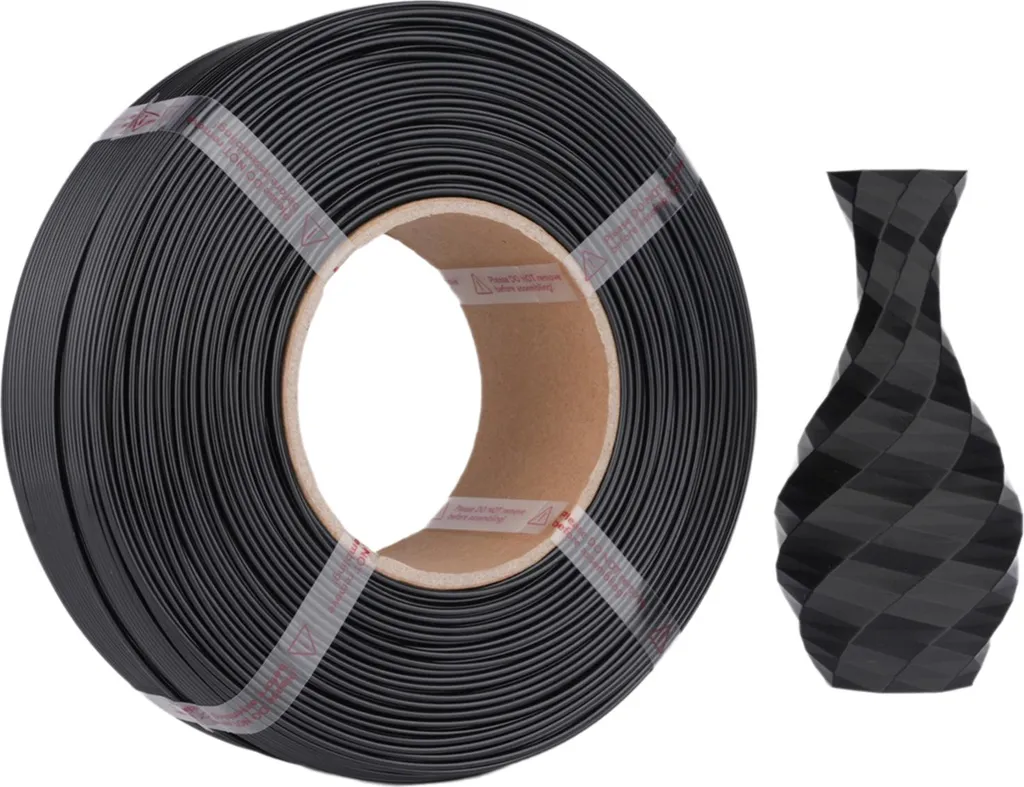 Filament 3D PETG Noir 1kg 1.75mm Plus Résistant Compatible Elegoo et Prusa