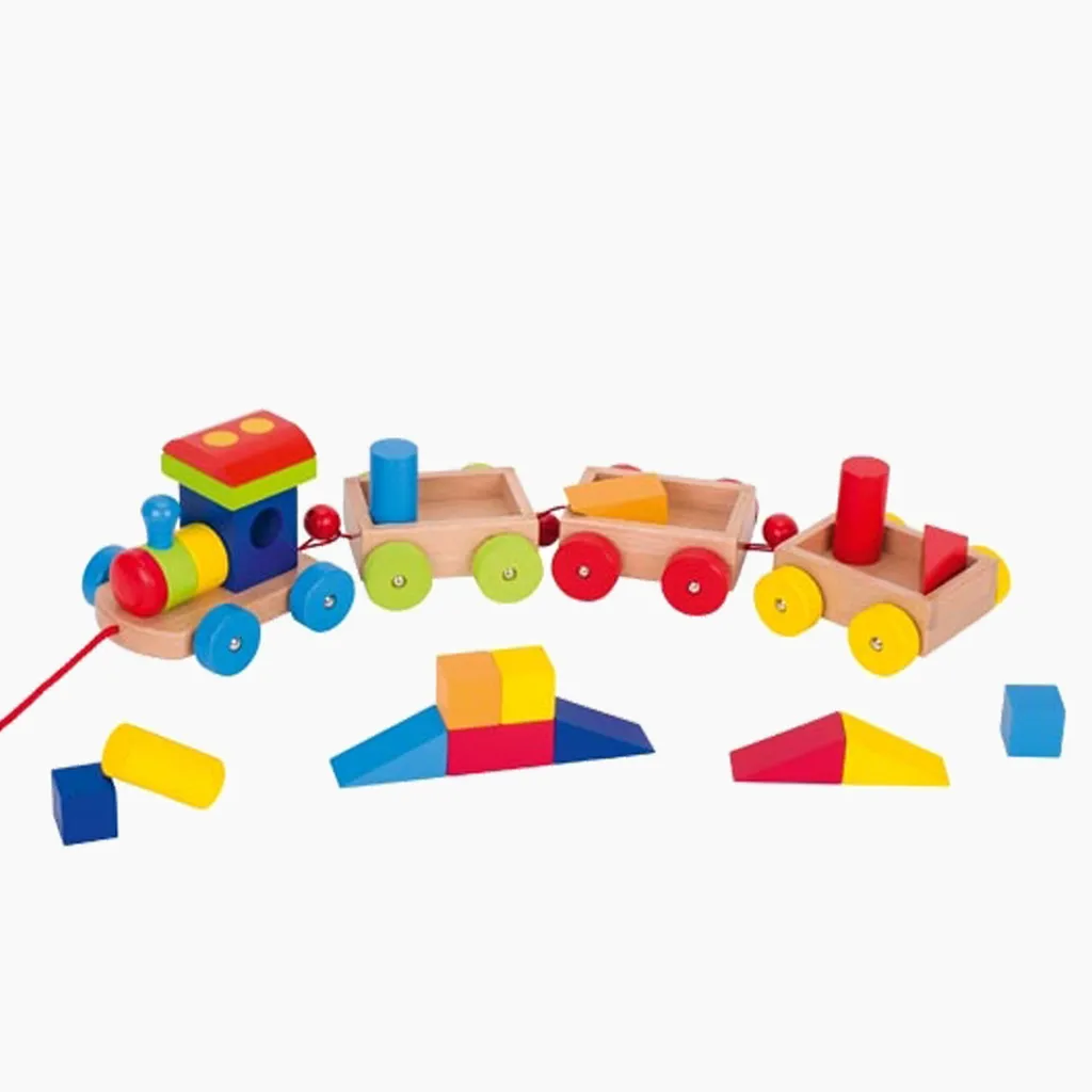 Petit Train Orlando Goki Basic en Bois Naturel et Durable pour les Petits - 8