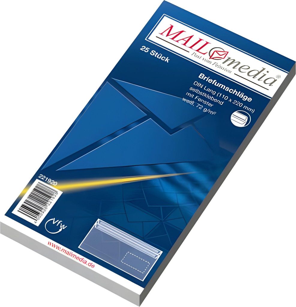 mayer-network 30002375 Buste DIN lunghe (220x110 mm), con Immagine del prodotto 