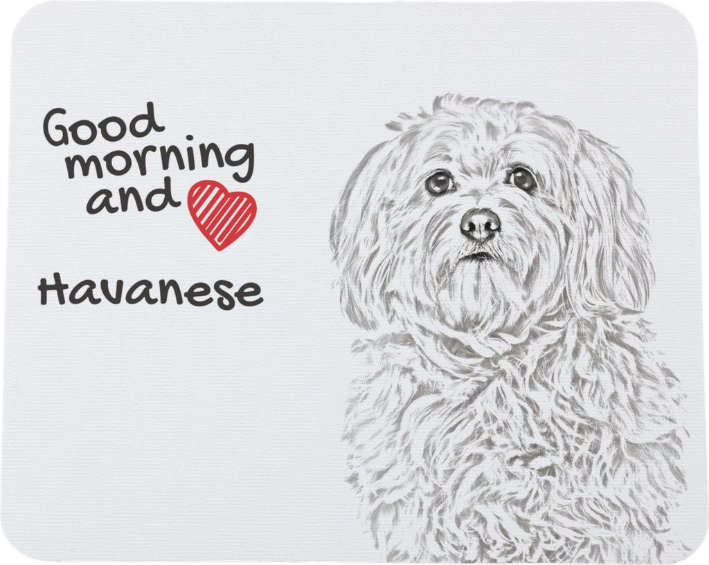Havaneser, Bichon Havanais, Bichón Habanero - Mauspad mit Druck, personalisiertes Mauspad mit Hund, einzigartiges Gadget für Büroangestellte von...