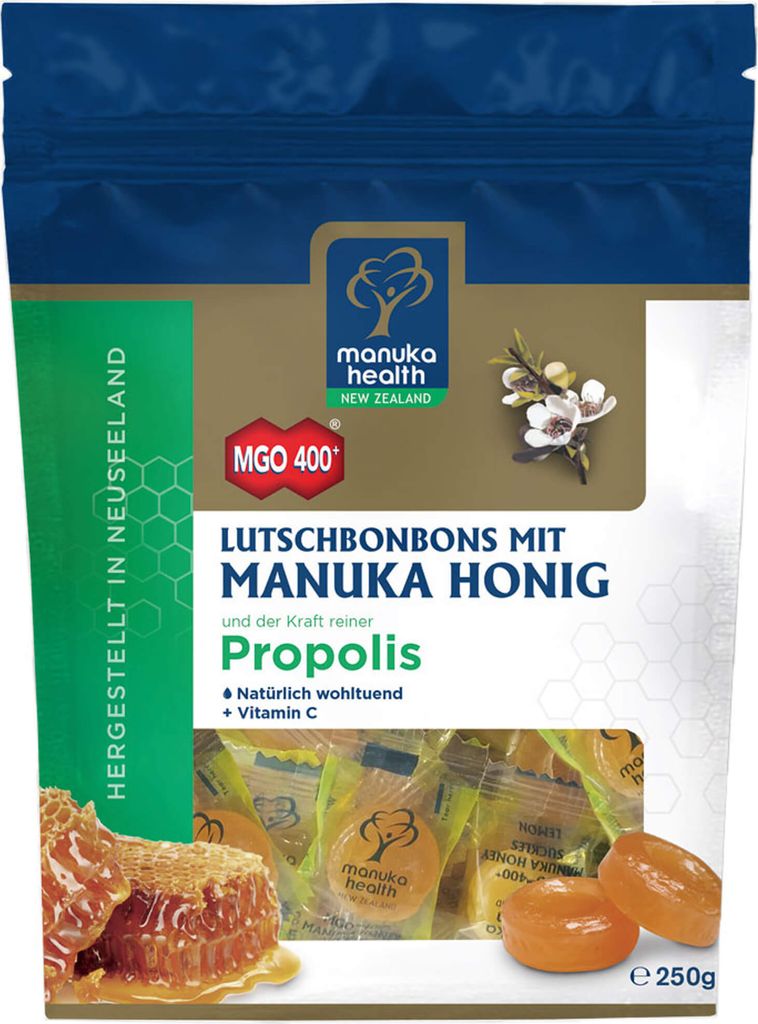 Manuka Health Mgo 400+ Lutschbonb.Propolis 250 g