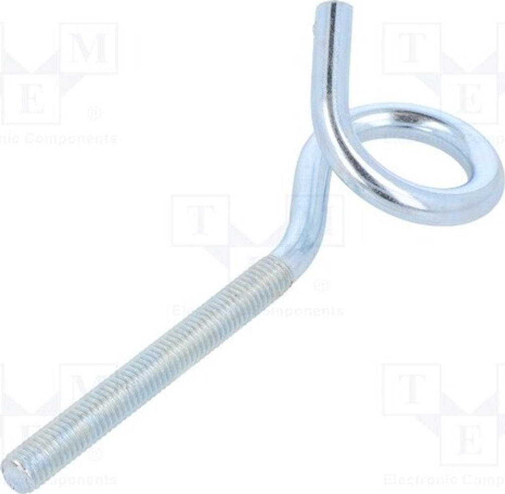 1x Haken Zink 120mm HOH.8120 Schraubenbolzen Ring-