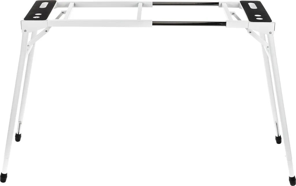 Support de clavier stable blanc anti-vibration et pliable pour piano