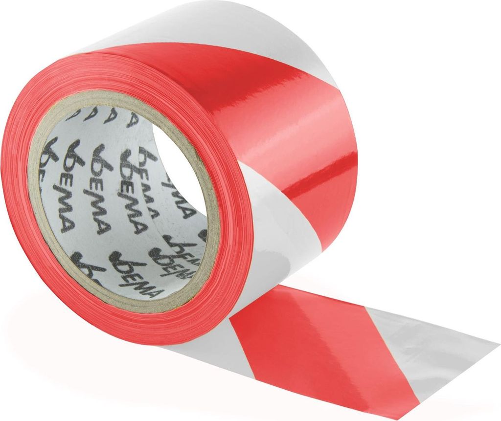Absperrband 100 m rot/weiß