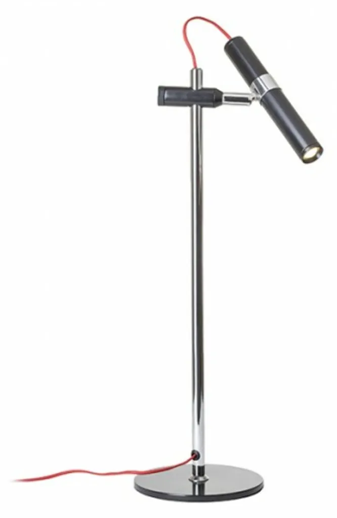 Éclairage Bureau LED Anti-Fatigue VIPER TL Noir Chrome 3W 3000K