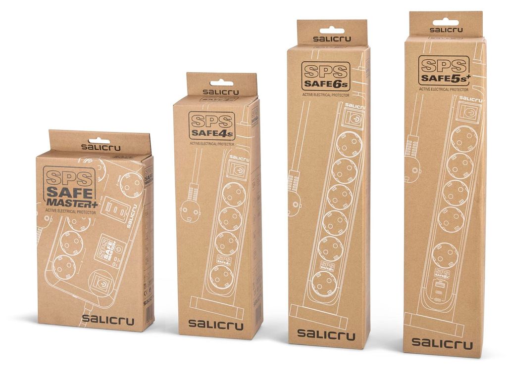 Salicru SPS Safe 4S Steckdosenleiste, 4 Schuko-Steckdosen, Produktbild 