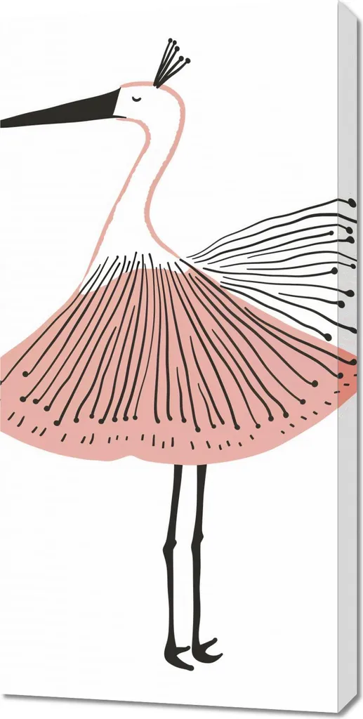 Quadro 50x100 cm Ballerina Ptasia - Elegante Tela Moderna Danza