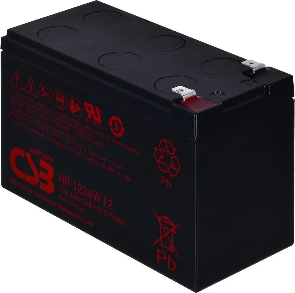 Batterie Hitachi CSB HR1234WF2 12V 9Ah - Haute Performance F2