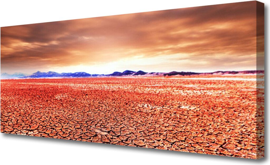 Tulup Leinwand-Bilder 125x50 Wandbild Canvas Kunstdruck Wüste Landschaft