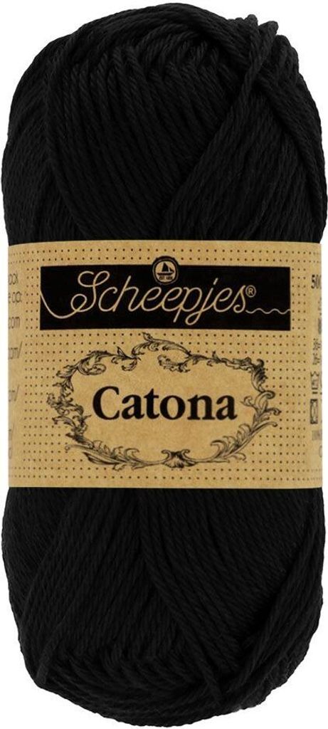 Scheepjes Catona 100g 110 Jet Black