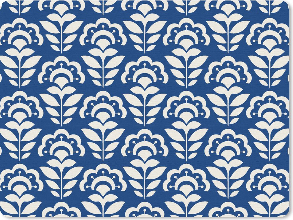 MuchoWow Mauspad Mousepad Sonnenblume - Blau - Design 23x19 cm - Mousepads - Maus Mat - Pad - Mausunterlage - Schreibtischunterlage - Mauspad