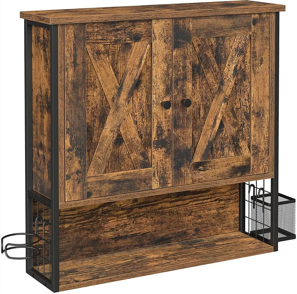 Meuble de rangement mural pour salle de bains - Armoire Rootz 60 cm gain place