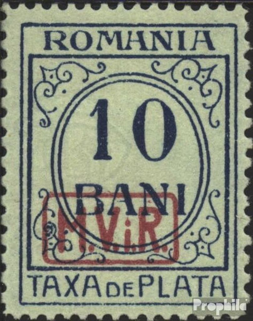 Briefmarken Dt. Militärverw. Rumänien 1918 Mi P7 postfrisch Ziffernzeichnung