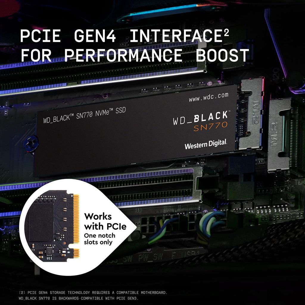Western Digital Black SN770 M.2 1 TB PCI Express 4.0 NVMe Obrázok produktu 11