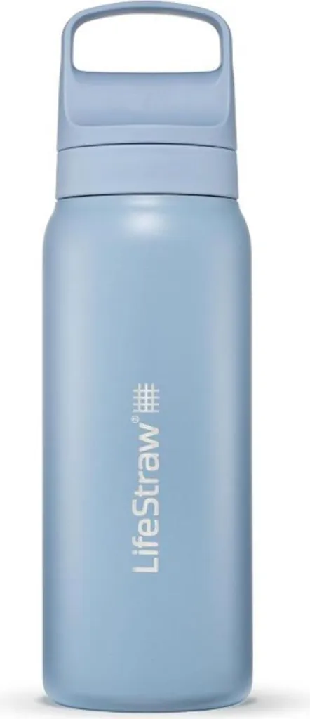 Gourde Filtrante Isotherme LifeStraw Go 2.0 en Inox Bleu de 1 Litre