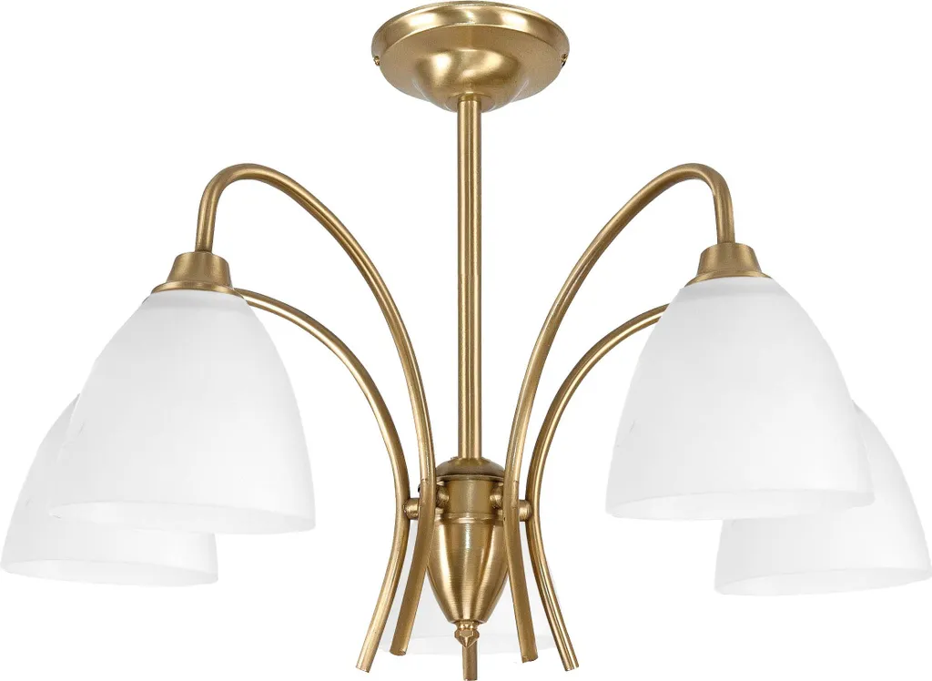 Plafonnier design traditionnel LISA pour salon et séjour en acier patiné