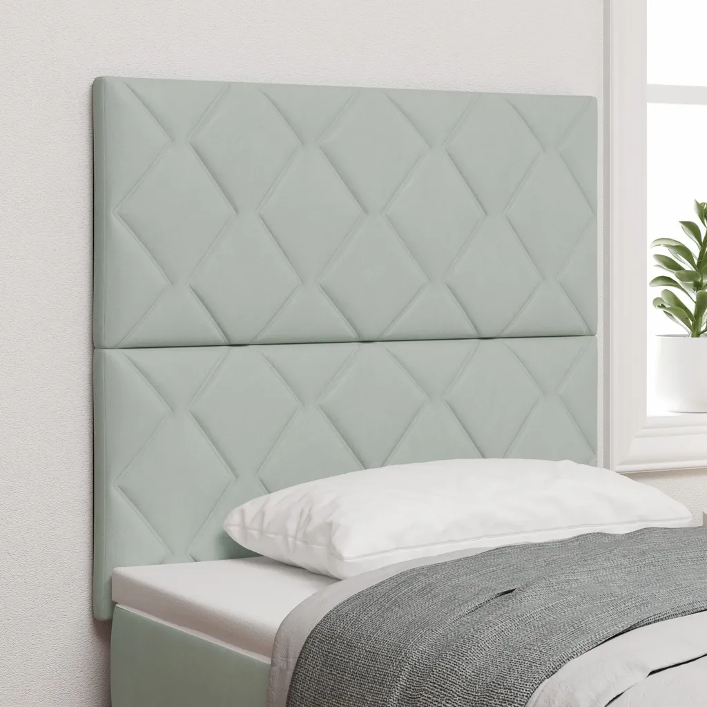 Tête de lit en velours gris pour optimiser le confort de votre chambre