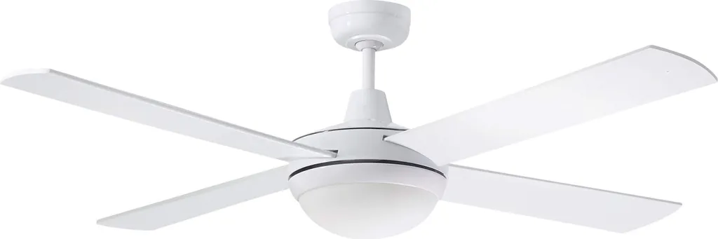 Ventilateur de plafond silencieux 122 cm avec lampe et télécommande