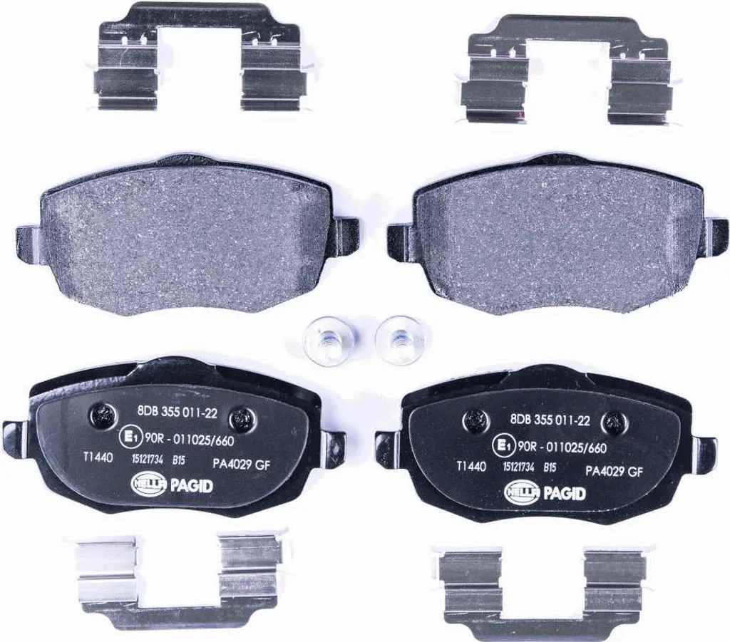 Plaquettes de frein avant pour entretien Lancia Ypsilon 843 marque HELLA