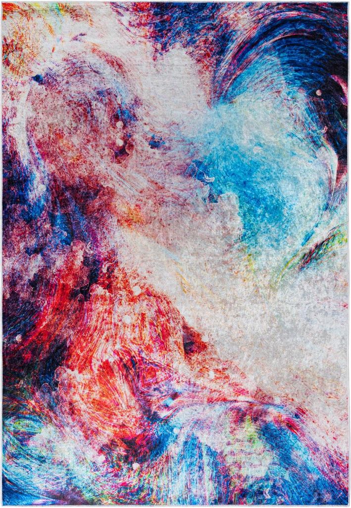 Bunt Teppich Mazovia - Abstrakt Teppich für Wohnzimmer, Schlafzimmer, Büro - Maschinenwaschbar - 160 x 230 cm