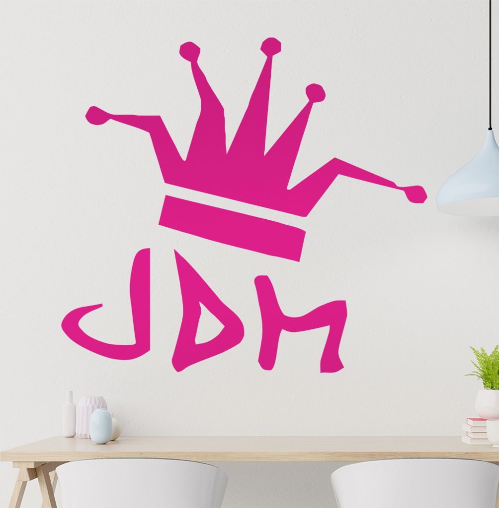 JDM King Wandtattoo in 6 Größen - Wandaufkleber Wall Sticker - Dekoration, Küche, Wohnzimmer, Schlafzimmer, Badezimmer