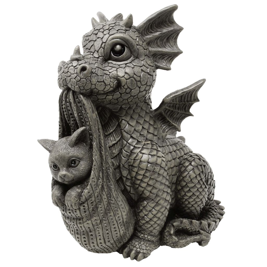 Drago da giardino "Cat" - Giardino, decorazione, statuetta Immagine del prodotto 