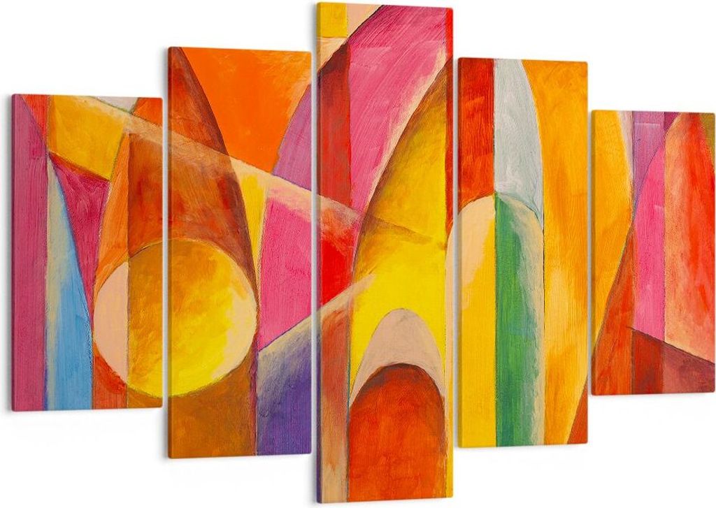 Bild auf Leinwand - Leinwandbild - Abstraktion modern - 150x100cm - Wand Bild - Wanddeko - Leinwanddruck - Bilder - Kunstdruck - Wanddekoration - L...