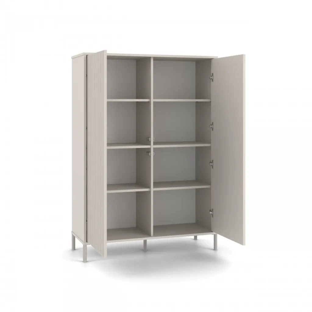 Meuble haut ELBA 104 cm cachemire - Solution gain de place pour studio - 6