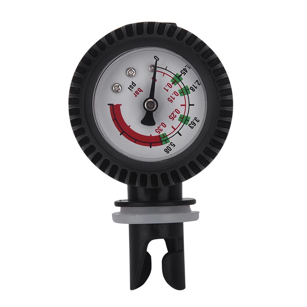 Nylon Schlauchboot Luftdruckmesser Barometer für Kajak Floß Schwarz