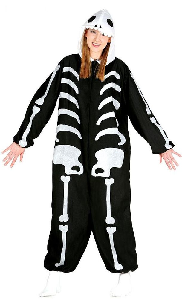 Skelett-Pyjama Onesie, auch für Schwangere, Gr. M/L, Produktbild 