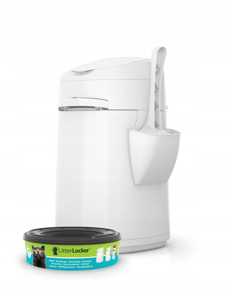 Bac à litière pour chat ergonomique LitterLocker pour intérieur propre