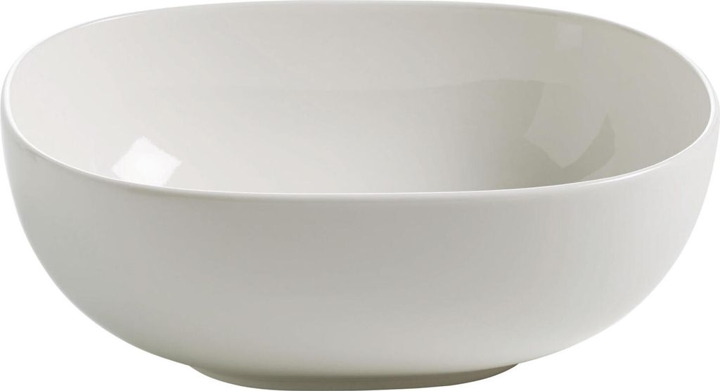 Maxwell & Williams Bisou Schüssel, Salatschüssel, Obstschale, 25cm x 22cm, Porzellan, Weiß, P73225