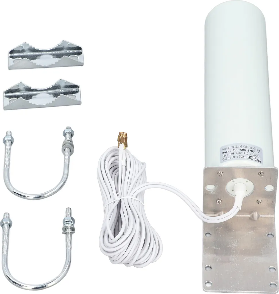 Antenne WiFi 12dBi à Haut Gain Câble 5m 698-2700MHz Connectique SMA