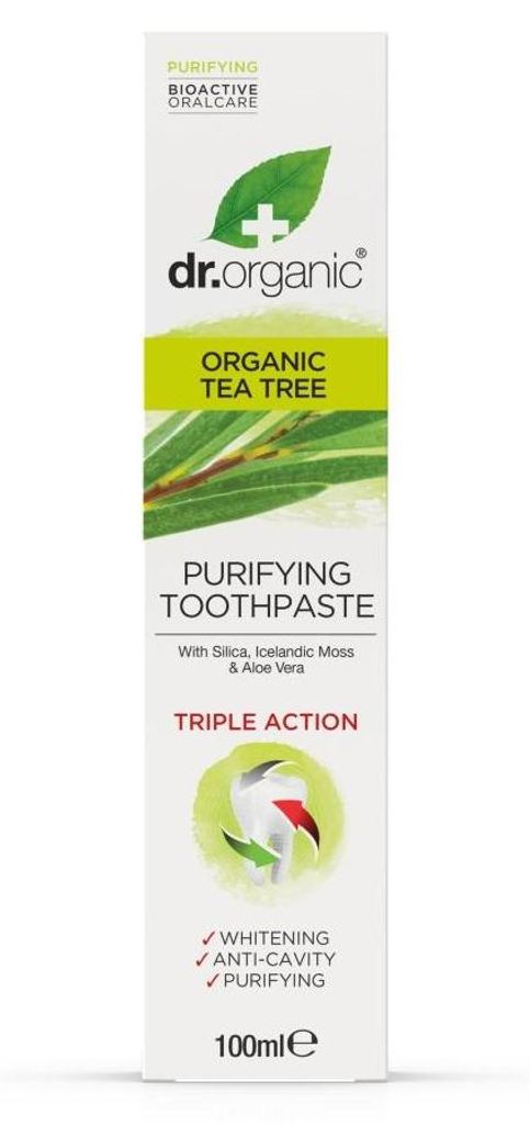 Dr.Organic Zubní pasta s bio Tea Tree olejem (100ml), 29043 Obrázek produktu 