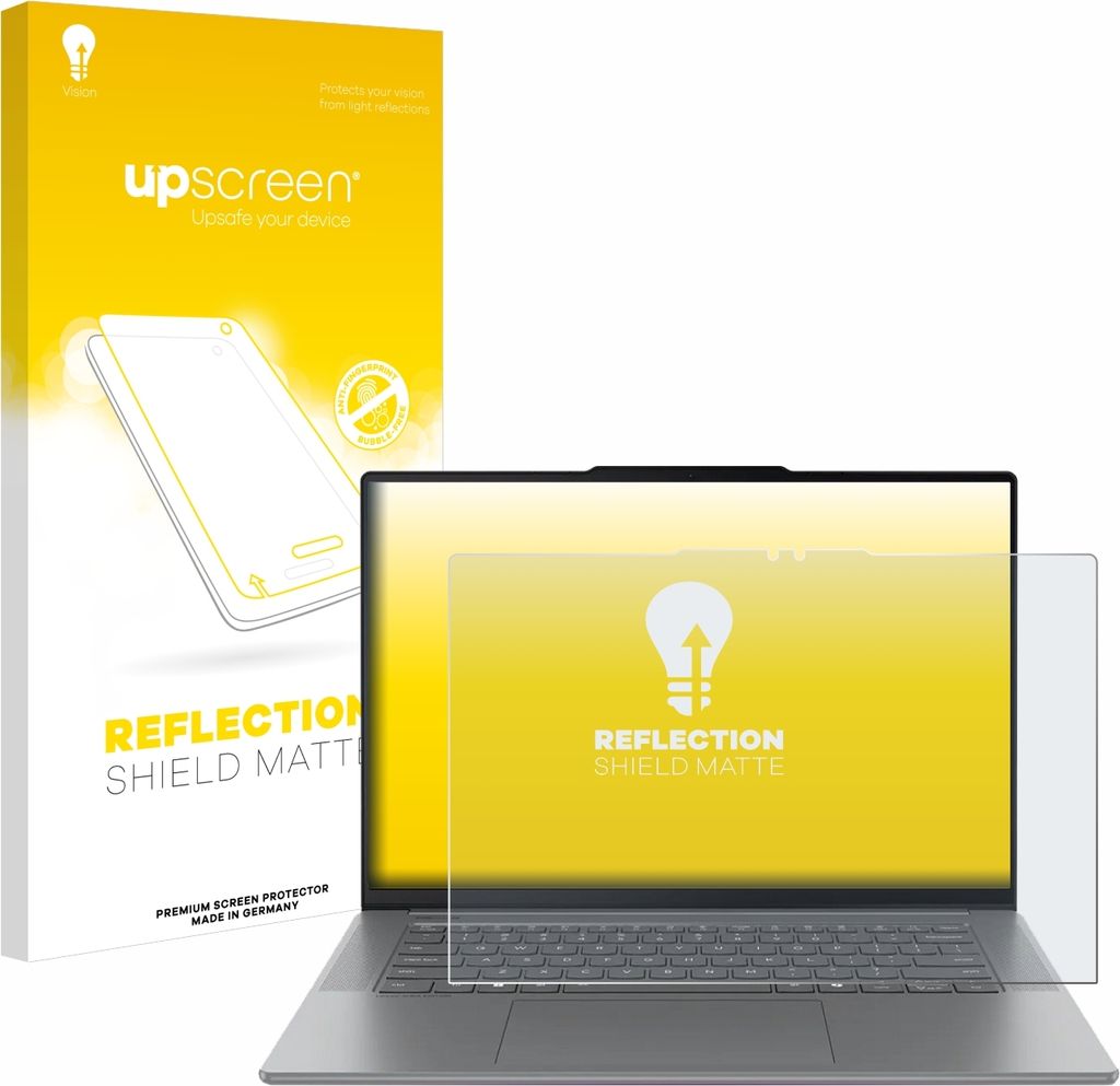 upscreen Schutzfolie für Lenovo Yoga Slim 7 Gen 10 14" Aura Edition Displayschutz Displayschutzfolie Folie Matt Entspiegelungsfolie