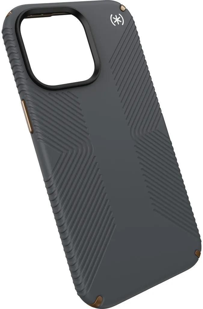 Hülle für Apple iPhone 15 Pro Max - Speck Presidio2 Grip Back Cover - Grau