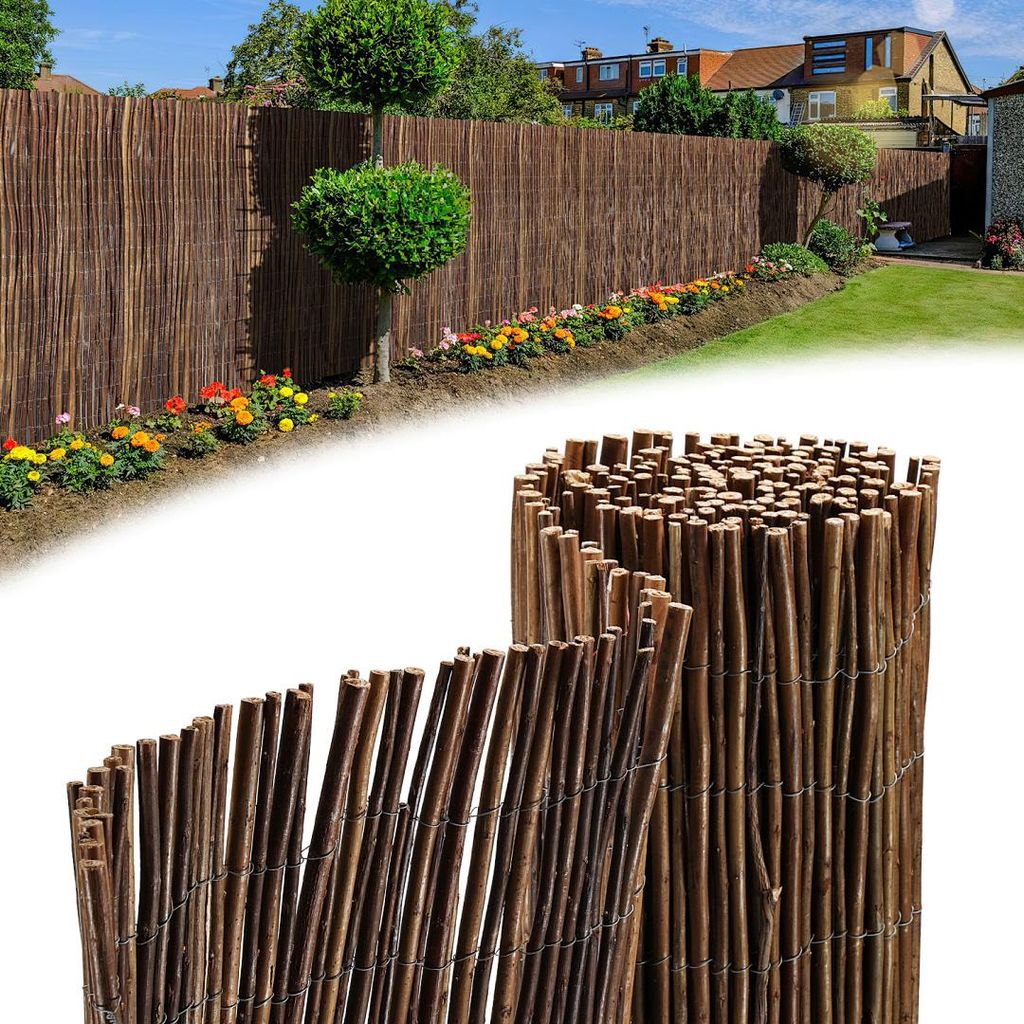 Faziango 100 x 300 cm Weidenmatte Sichtschutz Natur – Produktbild 