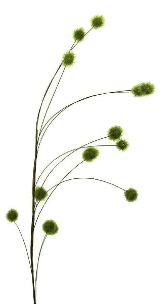 Kunstpflanze KLETTENZWEIG ca. 113cm HELLGRÜN